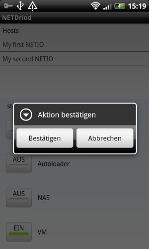 Bestätigungsdialog zur Verhinderung von versehentlichem Ausschalten